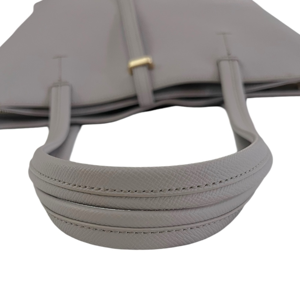 VINCE CAMUTO Leila Gray Driftwood Saffiano Leather Tote Bag - Picture 6 of 14